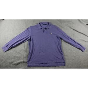 Vintage Polo Ralph Lauren Mens XL Polo Purple Long Sleeve